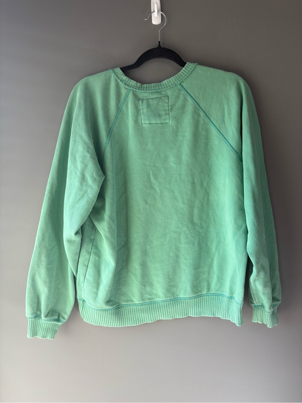 American Eagle Mint Green “Live-In” Graphic Crewneck Sweatshirt XS - Picture 6 of 7